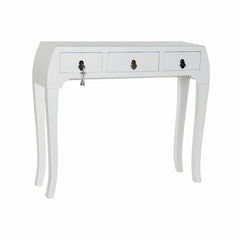 Meuble d'Entrée DKD Home Decor Blanc Argenté 96 x 26 x 80 cm