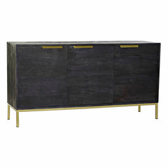 Buffet DKD Home Decor Noir Doré Bois de manguier 145 x 41 x 77 cm