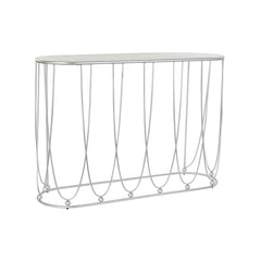 Meuble d'Entrée DKD Home Decor Blanc Argenté 115 x 35 x 78 cm