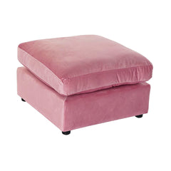 Repose-pied DKD Home Decor Rose Polyester Moderne (55 x 55 x 30 cm)
