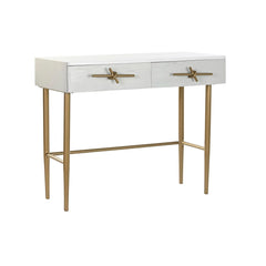 Meuble d'Entrée DKD Home Decor Blanc Doré 90 x 45 x 74 cm
