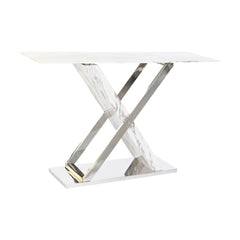 Meuble d'Entrée DKD Home Decor Blanc Gris Argenté 120 x 40 x 75 cm