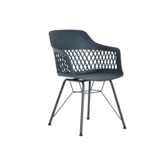 Chaise de Salle à Manger DKD Home Decor Bleu Blue marine 57 x 57 x 80,5 cm