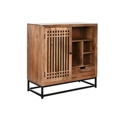 Buffet DKD Home Decor Marron Noir Verre Bois de manguier 90 x 40 x 90 cm