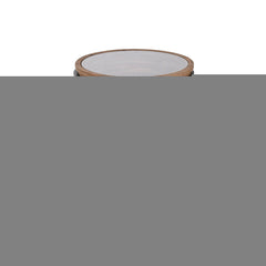 Table d'appoint Home ESPRIT Noir Naturel Verre Sapin 46 x 46 x 55,5 cm