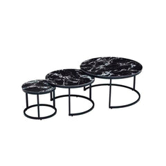 Petite Table d'Appoint Home ESPRIT Noir 80 x 80 x 1 cm