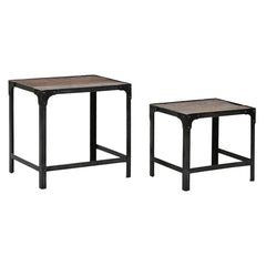 Jeu de 2 tables Home ESPRIT Naturel 48 x 36 x 45 cm
