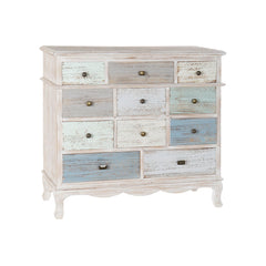 Caisson à Tiroirs Home ESPRIT Bleu Blanc Gris clair Cottage 94 x 35 x 87 cm