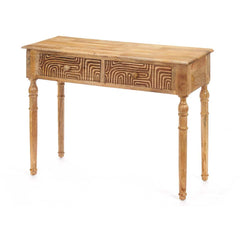 Meuble d'Entrée avec 2 Tiroirs Gift Decor Marron 98 x 77 x 42 cm Courbe